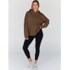 imageTrendy Queen Womens Oversized Hoodies Fleece Hooded Sweatshirts Casual Pullover Fall Winter Outfits Long Sleeve Tops 2025Brown