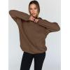 imageTrendy Queen Womens Oversized Hoodies Fleece Hooded Sweatshirts Casual Pullover Fall Winter Outfits Long Sleeve Tops 2025Brown