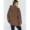imageTrendy Queen Womens Oversized Hoodies Fleece Hooded Sweatshirts Casual Pullover Fall Winter Outfits Long Sleeve Tops 2025Brown
