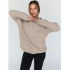 imageTrendy Queen Womens Oversized Hoodies Fleece Hooded Sweatshirts Casual Pullover Fall Winter Outfits Long Sleeve Tops 2025Coffeegrey
