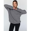 imageTrendy Queen Womens Oversized Hoodies Fleece Hooded Sweatshirts Casual Pullover Fall Winter Outfits Long Sleeve Tops 2025Darkgrey