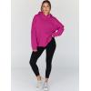 imageTrendy Queen Womens Oversized Hoodies Fleece Hooded Sweatshirts Casual Pullover Fall Winter Outfits Long Sleeve Tops 2025Hotpink
