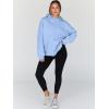 imageTrendy Queen Womens Oversized Hoodies Fleece Hooded Sweatshirts Casual Pullover Fall Winter Outfits Long Sleeve Tops 2025Lightblue