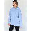 imageTrendy Queen Womens Oversized Hoodies Fleece Hooded Sweatshirts Casual Pullover Fall Winter Outfits Long Sleeve Tops 2025Lightblue