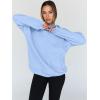 imageTrendy Queen Womens Oversized Hoodies Fleece Hooded Sweatshirts Casual Pullover Fall Winter Outfits Long Sleeve Tops 2025Lightblue