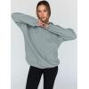 imageTrendy Queen Womens Oversized Hoodies Fleece Hooded Sweatshirts Casual Pullover Fall Winter Outfits Long Sleeve Tops 2025Lightgreen