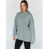 imageTrendy Queen Womens Oversized Hoodies Fleece Hooded Sweatshirts Casual Pullover Fall Winter Outfits Long Sleeve Tops 2025Lightgreen