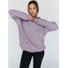 imageTrendy Queen Womens Oversized Hoodies Fleece Hooded Sweatshirts Casual Pullover Fall Winter Outfits Long Sleeve Tops 2025Lightpurple