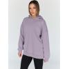 imageTrendy Queen Womens Oversized Hoodies Fleece Hooded Sweatshirts Casual Pullover Fall Winter Outfits Long Sleeve Tops 2025Lightpurple