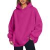 imageTrendy Queen Womens Oversized Hoodies Fleece Hooded Sweatshirts Casual Pullover Fall Winter Outfits Long Sleeve Tops 2025Hotpink