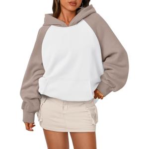 imageTrendy Queen Oversized Hoodies for Women Pullover Fleece Fall Sweatshirts Fashion Y2K Outfits Clothes 2025White Coffeegrey