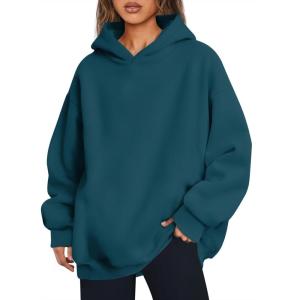 imageTrendy Queen Womens Oversized Hoodies Fleece Hooded Sweatshirts Casual Pullover Fall Winter Outfits Long Sleeve Tops 2025Navy