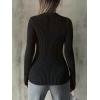 imageTrendy Queen Going Out Tops for Women Sheer Long Sleeve Tops 2024 Fall Crewneck Mesh See Through Sweaters Y2k OutfitsBlack