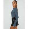 imageTrendy Queen Womens Long Sleeve Shirts Basic Crop Tops Tight Slim Fit Cute Teen Girls Fall Winter Y2k ClothesHaze Blue