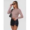 imageTrendy Queen Womens Long Sleeve Shirts Basic Crop Tops Tight Slim Fit Cute Teen Girls Fall Winter Y2k ClothesLatte