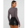 imageTrendy Queen Womens Long Sleeve Shirts Basic Crop Tops Tight Slim Fit Cute Teen Girls Fall Winter Y2k ClothesNutmeg