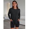 imageTrendy Queen Womens Oversized Long Sleeve T Shirts 2025 Basic Crewneck Tee Fall Tops Casual Workout Y2K ClothesBlack