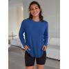imageTrendy Queen Womens Oversized Long Sleeve T Shirts 2025 Basic Crewneck Tee Fall Tops Casual Workout Y2K ClothesBlue