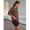 imageTrendy Queen Womens Oversized Long Sleeve T Shirts 2025 Basic Crewneck Tee Fall Tops Casual Workout Y2K ClothesBrown