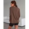 imageTrendy Queen Womens Oversized Long Sleeve T Shirts 2025 Basic Crewneck Tee Fall Tops Casual Workout Y2K ClothesBrown