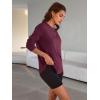 imageTrendy Queen Womens Oversized Long Sleeve T Shirts 2025 Basic Crewneck Tee Fall Tops Casual Workout Y2K ClothesBurgundy
