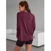 imageTrendy Queen Womens Oversized Long Sleeve T Shirts 2025 Basic Crewneck Tee Fall Tops Casual Workout Y2K ClothesBurgundy
