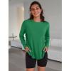 imageTrendy Queen Womens Oversized Long Sleeve T Shirts 2025 Basic Crewneck Tee Fall Tops Casual Workout Y2K ClothesGreen