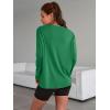 imageTrendy Queen Womens Oversized Long Sleeve T Shirts 2025 Basic Crewneck Tee Fall Tops Casual Workout Y2K ClothesGreen
