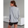imageTrendy Queen Womens Oversized Long Sleeve T Shirts 2025 Basic Crewneck Tee Fall Tops Casual Workout Y2K ClothesGrey