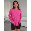 imageTrendy Queen Womens Oversized Long Sleeve T Shirts 2025 Basic Crewneck Tee Fall Tops Casual Workout Y2K ClothesHotpink