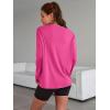 imageTrendy Queen Womens Oversized Long Sleeve T Shirts 2025 Basic Crewneck Tee Fall Tops Casual Workout Y2K ClothesHotpink