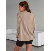imageTrendy Queen Womens Oversized Long Sleeve T Shirts 2025 Basic Crewneck Tee Fall Tops Casual Workout Y2K ClothesKhaki