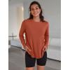 imageTrendy Queen Womens Oversized Long Sleeve T Shirts 2025 Basic Crewneck Tee Fall Tops Casual Workout Y2K ClothesMaple