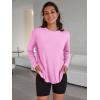 imageTrendy Queen Womens Oversized Long Sleeve T Shirts 2025 Basic Crewneck Tee Fall Tops Casual Workout Y2K ClothesPink