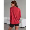 imageTrendy Queen Womens Oversized Long Sleeve T Shirts 2025 Basic Crewneck Tee Fall Tops Casual Workout Y2K ClothesRed