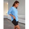imageTrendy Queen Womens Oversized Long Sleeve T Shirts 2025 Basic Crewneck Tee Fall Tops Casual Workout Y2K ClothesSkyblue
