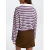 imageTrendy Queen Womens Oversized Striped Polo SweatshirtPorcelain Rugby Combo