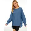 imageTrendy Queen Womens Oversized Sweatshirts Hoodies Crewneck Shirts Fall Outfits Teen Girls Y2k Winter ClothesGreyblue