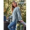 imageTrendy Queen Womens Oversized Sweatshirts Hoodies Crewneck Shirts Fall Outfits Teen Girls Y2k Winter ClothesGreygreen
