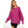 imageTrendy Queen Womens Oversized Sweatshirts Hoodies Crewneck Shirts Fall Outfits Teen Girls Y2k Winter ClothesHotpink