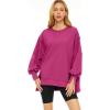 imageTrendy Queen Womens Oversized Sweatshirts Hoodies Crewneck Shirts Fall Outfits Teen Girls Y2k Winter ClothesHotpink