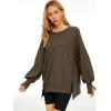 imageTrendy Queen Womens Oversized Sweatshirts Hoodies Crewneck Shirts Fall Outfits Teen Girls Y2k Winter ClothesLight Coffee