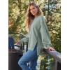 imageTrendy Queen Womens Oversized Sweatshirts Hoodies Crewneck Shirts Fall Outfits Teen Girls Y2k Winter ClothesLightgreen