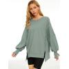 imageTrendy Queen Womens Oversized Sweatshirts Hoodies Crewneck Shirts Fall Outfits Teen Girls Y2k Winter ClothesLightgreen