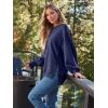 imageTrendy Queen Womens Oversized Sweatshirts Hoodies Crewneck Shirts Fall Outfits Teen Girls Y2k Winter ClothesNavyblue