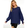 imageTrendy Queen Womens Oversized Sweatshirts Hoodies Crewneck Shirts Fall Outfits Teen Girls Y2k Winter ClothesNavyblue