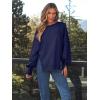 imageTrendy Queen Womens Oversized Sweatshirts Hoodies Crewneck Shirts Fall Outfits Teen Girls Y2k Winter ClothesNavyblue