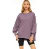 imageTrendy Queen Womens Oversized Sweatshirts Hoodies Crewneck Shirts Fall Outfits Teen Girls Y2k Winter ClothesNutmeg