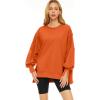 imageTrendy Queen Womens Oversized Sweatshirts Hoodies Crewneck Shirts Fall Outfits Teen Girls Y2k Winter ClothesOrange