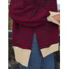 imageTrendy Queen Womens Oversized Sweatshirts Hoodies Crewneck Shirts Fall Outfits Teen Girls Y2k Winter ClothesStripedblack